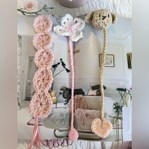 NEW Handmade Crochet Bookmark Bundle - Set of 3 Cute Designs